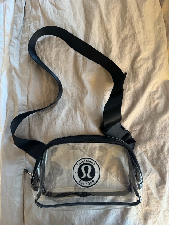 lululemon athletica Handbags - lululemon athletica Clear Crossbody Belt Bag with Black Trim